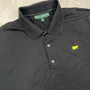 PGA Masters Polo Shirt Mens Large Black Golf Master Collection Pima‎ Soft Cotton